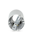 V-TAC GU10 Корпус Кръг Бяло + Хром - 8590 - 5