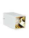 V-TAC GU10 Корпус Квадрат Бяло + Злато - 8586 - 3