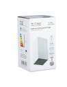 V-TAC GU10 Корпус Квадрат Бяло + Черно - 8584 - 7