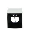 V-TAC GU10 Корпус Квадрат Бяло + Черно - 8584 - 5