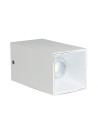 V-TAC GU10 Корпус Квадрат Бяло + Бяло - 8583 - 3