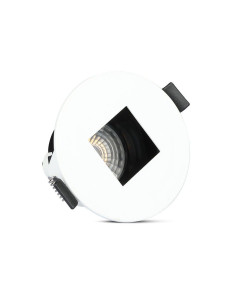 V-TAC GU10 Корпус Луна Квадрат Бяло + Черно - 8597 - Цена | LEDs4economy 2