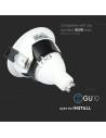 V-TAC GU10 Корпус Луна Квадрат Бяло + Черно - 8597 - 10