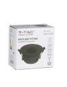 V-TAC GU10 Отливка Кръг Черно + Черно - 8596 - 11