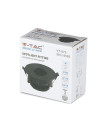 V-TAC GU10 Отливка Кръг Черно + Черно - 8595 - 11