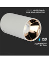 V-TAC GU10 Корпус Кръг Бяло + Розово Злато - 8592 - 10