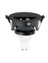 V-TAC GU10 Корпус Луна Полукръг Черно + Черно - 8608 - 4