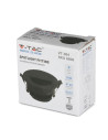 V-TAC GU10 Корпус Луна Полукръг Черно + Черно - 8608 - 9