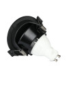 V-TAC GU10 Корпус Луна Полукръг Черно + Черно - 8608 - 5