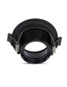 V-TAC GU10 Корпус Луна Полукръг Черно + Черно - 8608 - 6