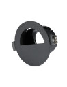 V-TAC GU10 Корпус Луна Полукръг Черно + Черно - 8608