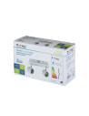 V-TAC 2 x GU10 Корпус Луна Релсов Монтаж Бял - 3618 - 8