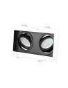 V-TAC 2хGU10 Корпус Квадрат Бял+Черен - 8877 - 8