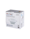 V-TAC GU10 Гипсова Отливка Мат Стъкло Квадрат - 3691 - 10