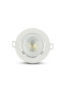 V-TAC GU10 Корпус Луна Кръг Бяло Тяло Променлив Ъгъл - 3689 - 3