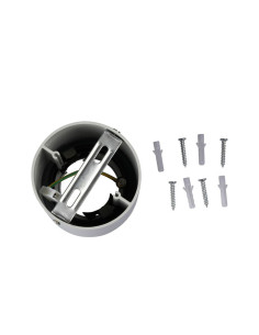 V-TAC GU10 Метален Корпус Външен Монтаж Кръг Бял IP54 - 3669 - Цена | LEDs4economy