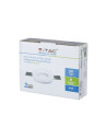 V-TAC GU10 Гипсова Отливка Кръг Бял - 3650 - 5