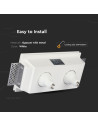 V-TAC 2*GU10 Гипсова Отливка Квадрат Бял - 3648 - 4