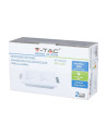 V-TAC 2*GU10 Гипсова Отливка Квадрат Бял - 3648 - 5