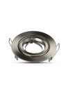 V-TAC GU10 Корпус Луна Кръг Сатен Никел - 3646