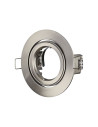 V-TAC GU10 Корпус Луна Кръг Сатен Никел - 3646 - 3