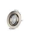 V-TAC GU10 Корпус Луна Кръг Сатен Никел - 3646 - 6
