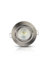 V-TAC GU10 Корпус Луна Кръг Сатен Никел - 3646 - 8