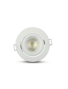 V-TAC GU10 Корпус Луна Кръг Бяла - 3645 - Цена | LEDs4economy 2