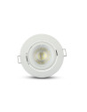 V-TAC GU10 Корпус Луна Кръг Бяла - 3645 - 2