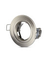 V-TAC GU10 Корпус Луна Кръг Сатен Никел - 3643 - 3