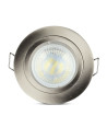 V-TAC GU10 Корпус Луна Кръг Сатен Никел - 3643 - 8