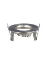 V-TAC GU10 Корпус Луна Кръг Сатен Никел - 3643 - 11