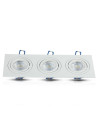 V-TAC 3*GU10 Корпус Луна Квадрат Бяла - 3609 - 4