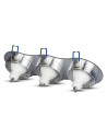V-TAC 3*GU10 Корпус Луна Кръг Алуминий - 3604