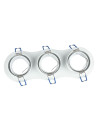V-TAC 3*GU10 Корпус Луна Кръг Бяла - 3603 - 6