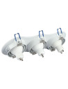 V-TAC 3*GU10 Корпус Луна Кръг Бяла - 3603 - 7