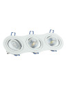 V-TAC 3*GU10 Корпус Луна Кръг Бяла - 3603 - 8
