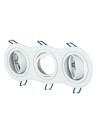 V-TAC 3*GU10 Корпус Луна Кръг Бяла - 3603 - 9