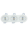V-TAC 3*GU10 Корпус Луна Кръг Бяла - 3603 - 10