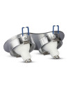 V-TAC 2*GU10 Корпус Луна Кръг Алуминий - 3602 - 4
