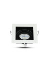 V-TAC GU10 Корпус Луна Квадрат Бяла - 3597 - 6