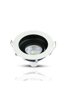 V-TAC GU10 Корпус Луна Кръг Бяла - 3595 - Цена | LEDs4economy