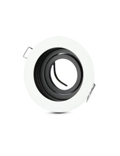 V-TAC GU10 Корпус Луна Кръг Бяла - 3595 - Цена | LEDs4economy 2