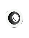 V-TAC GU10 Корпус Луна Кръг Бяла - 3595 - 2