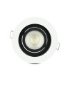 V-TAC GU10 Корпус Луна Кръг Бяла - 3595 - 3