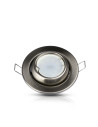 V-TAC GU10 Корпус Луна Кръг Променлив Ъгъл Сатен Никел - 3594 - 6