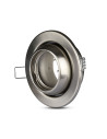 V-TAC GU10 Корпус Луна Кръг Променлив Ъгъл Сатен Никел - 3594 - 8