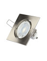V-TAC GU10 Корпус Луна Квадрат Оринтируема Сатен Никел - 3591 - 3