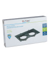 V-TAC 2xAR111 Тяло за Вграждане черно Тяло - 3582 - 5
