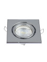 V-TAC GU10 Корпус Луна Квадрат Оринтируема Хром - 3474 - 9